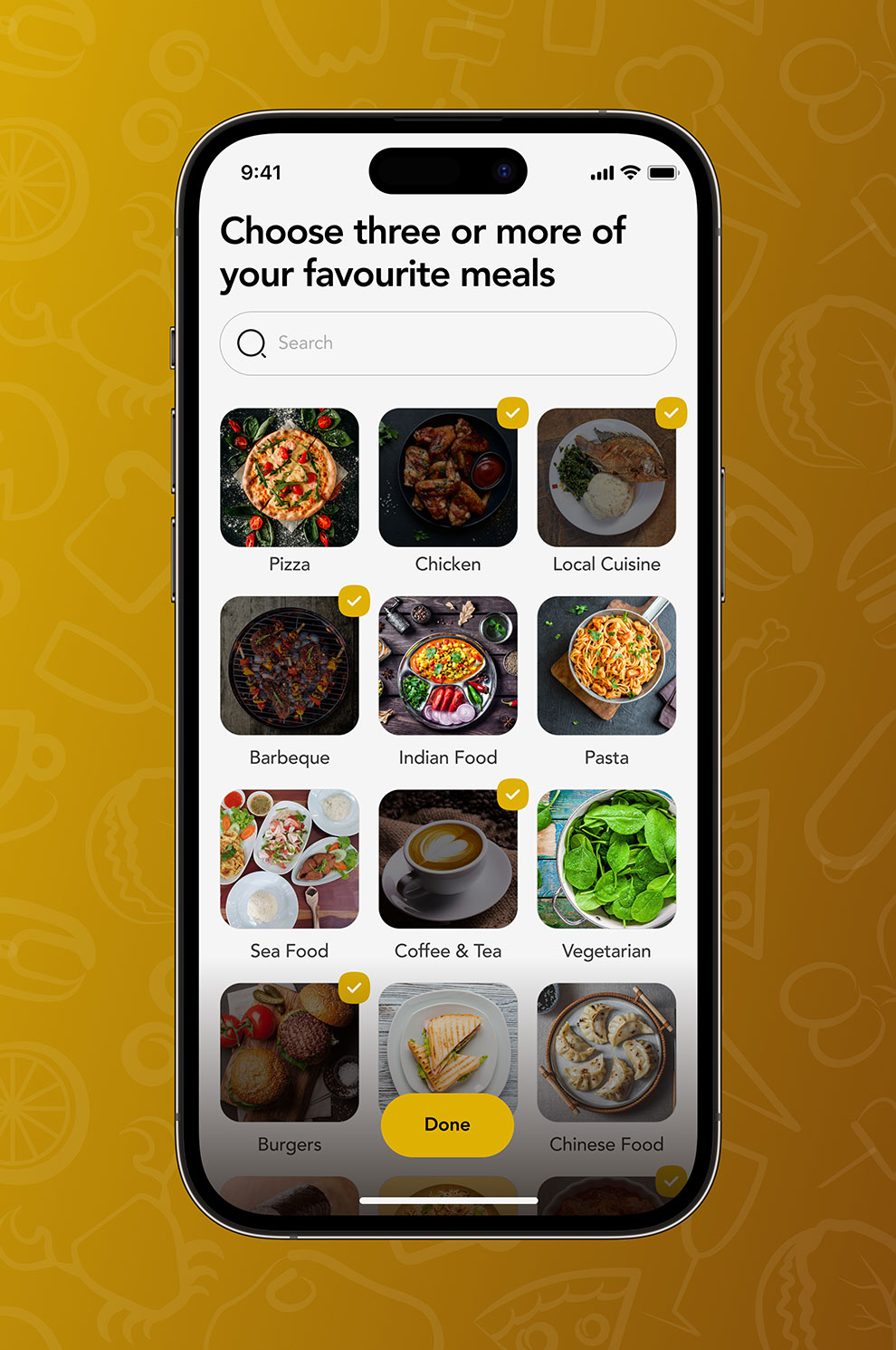 Agiza App onboarding screen