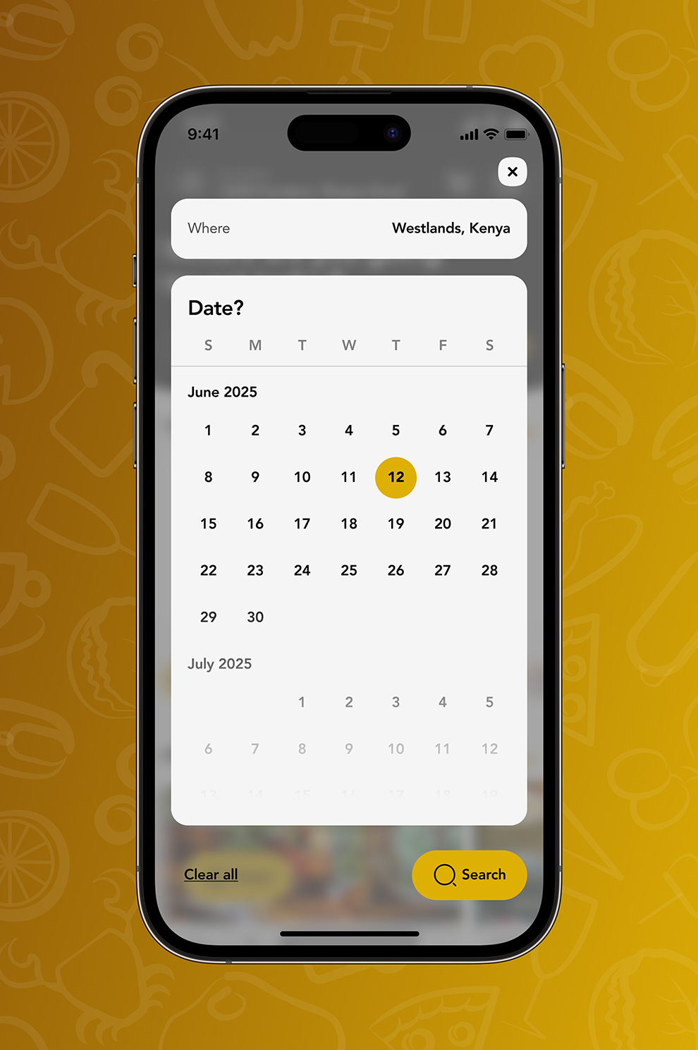 Agiza app booking a reservation flow