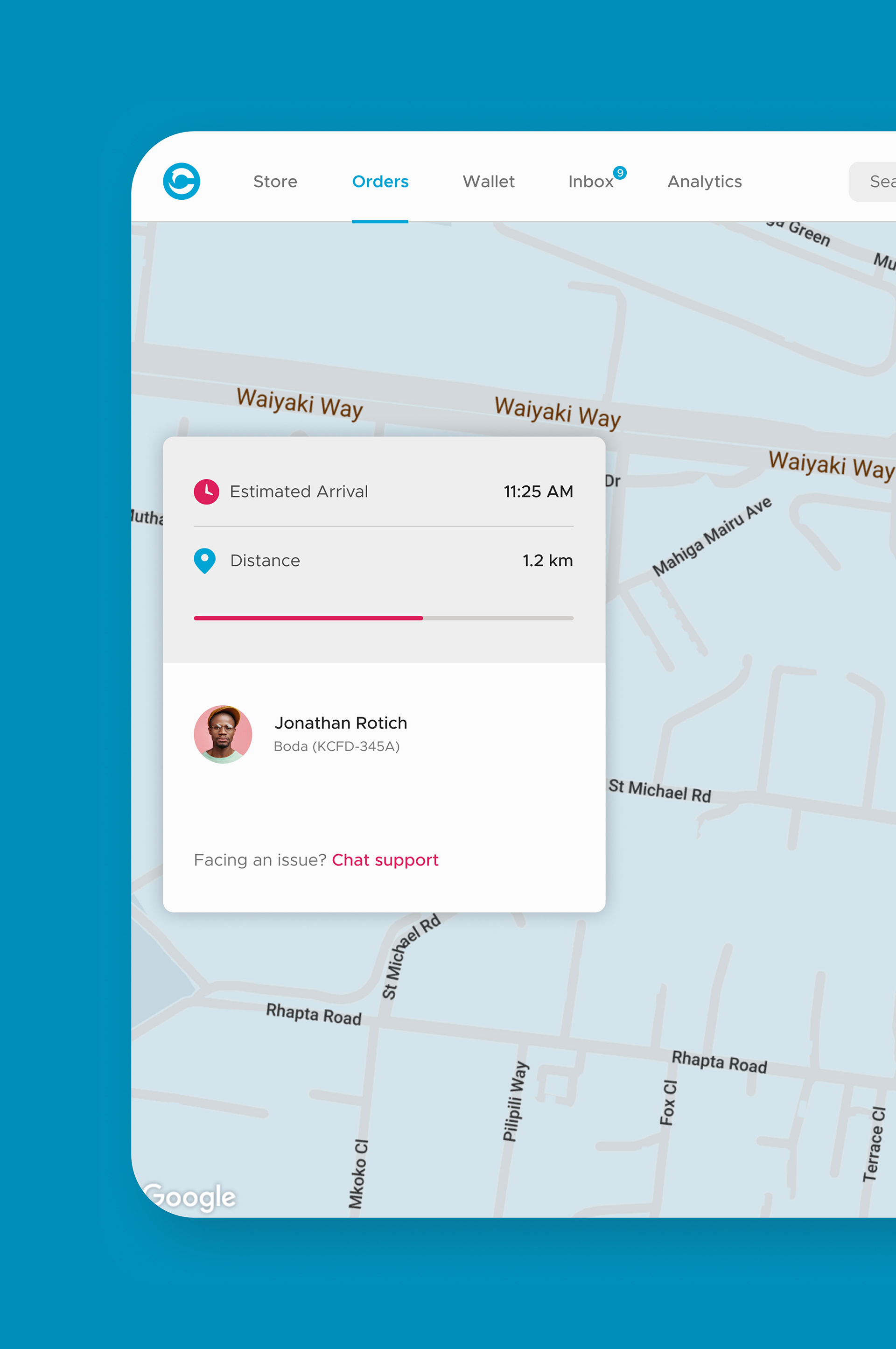 Cashia Merchant Portal Live Map preview