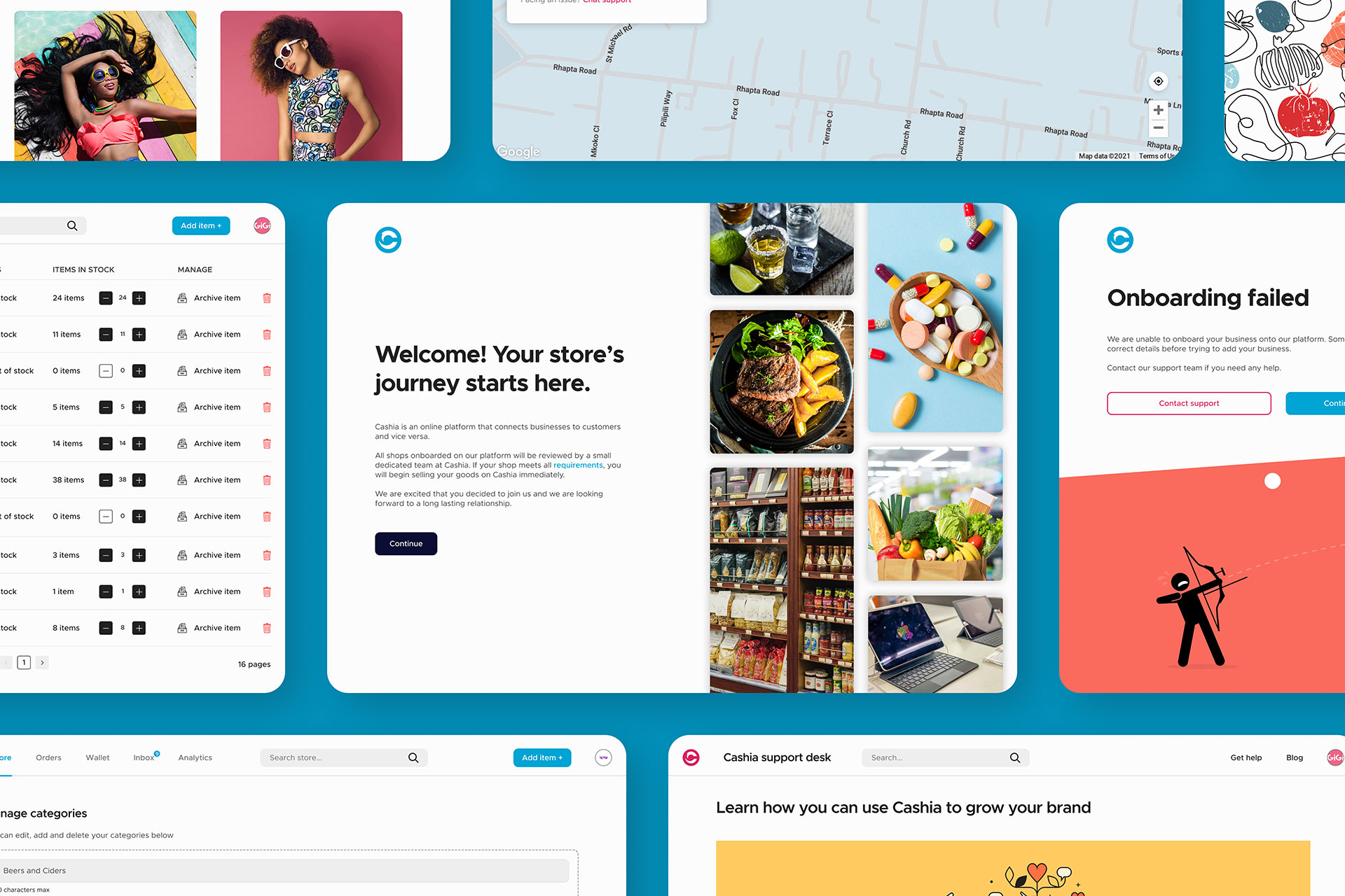 Cashia Merchant Portal Preview