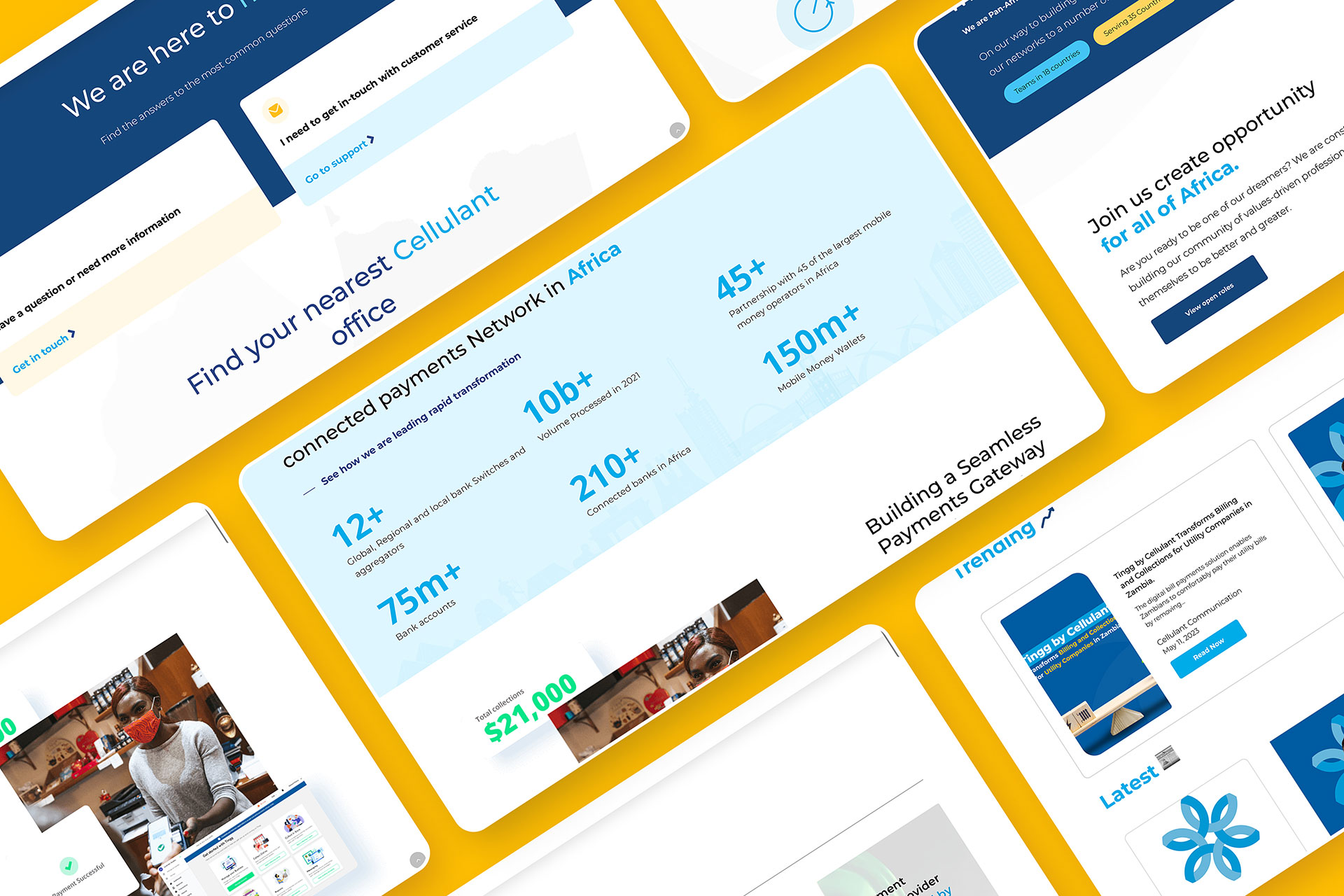 Cellulant website preview