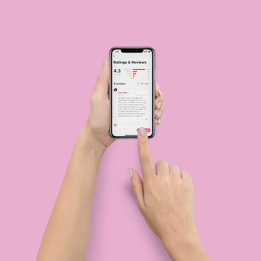 Gigi Wear App ratings page preview